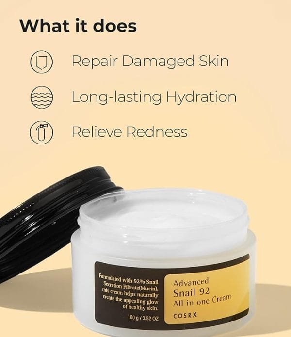 COSRX Advanced Snail 92 All in One Cream – 100ml