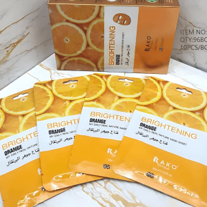Rako Brightening Orange Sheet Mask – Daily Nature Mask with Whitening Effect