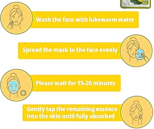 Form Stoy Real Mango Essence Beauty Facial Mask – Hydrating & Brightening Sheet Mask (25 ml)