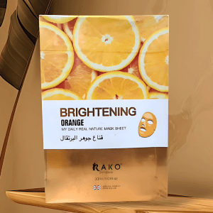 Rako Brightening Orange Sheet Mask – Daily Nature Mask with Whitening Effect