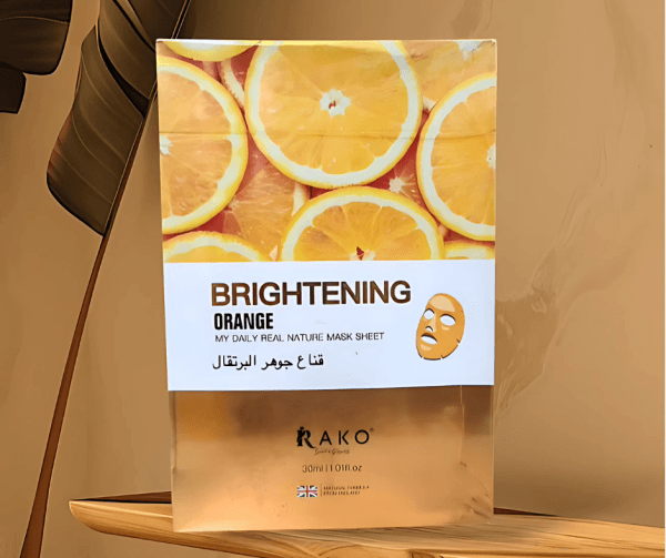 Rako Brightening Orange Sheet Mask – Daily Nature Mask with Whitening Effect