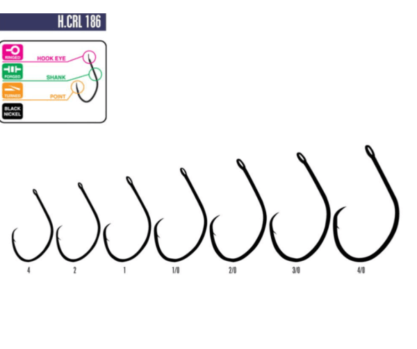 Hayabusa Circle Light H.CRL186 Fishing Hooks – ART No. EB18671