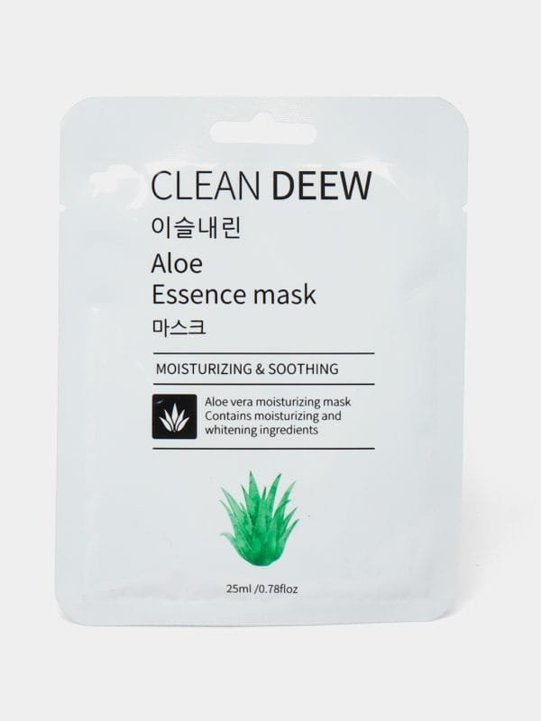 Clean Deew Aloe Essence Mask – Moisturizing & Soothing