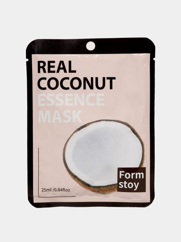 Form Stoy Real Coconut Essence Face Mask – Moisturizing & Cleansing (25ml)