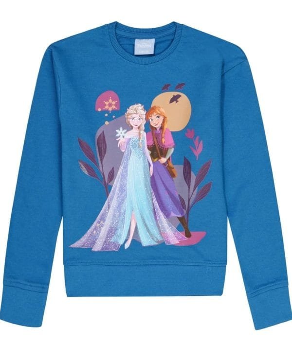 Frozen Elsa & Anna Blue Sweatshirt