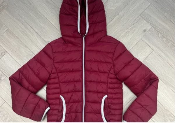 Burgundy Hooded Winter Jacket