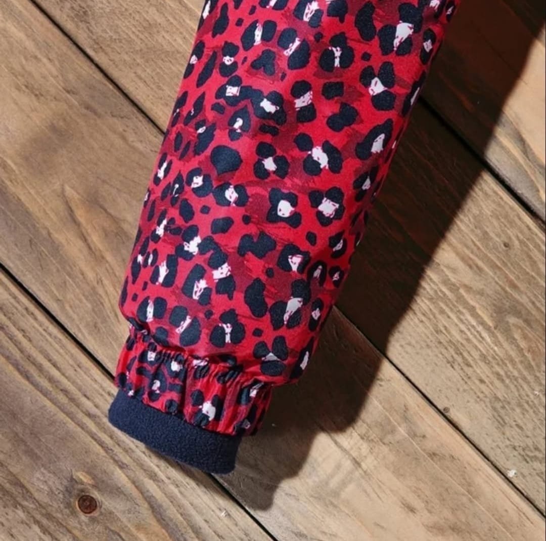 Red Leopard-Kids Winter Jacket