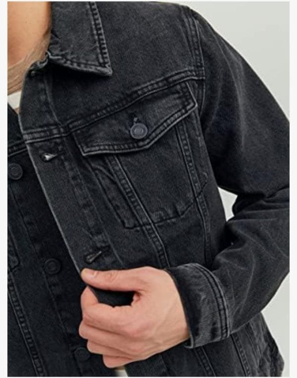 Men's Black Denim Jacket