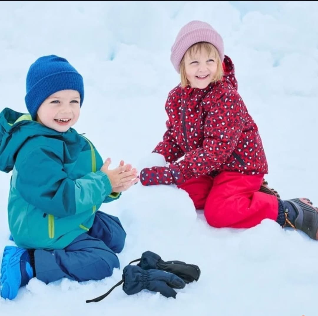 Red Leopard-Kids Winter Jacket