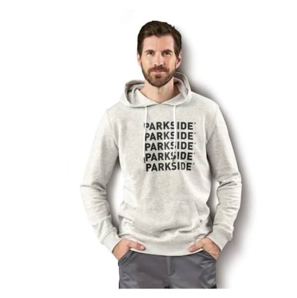 Parkside Mens Pullover Hoodie – Grey (Size 44-46)