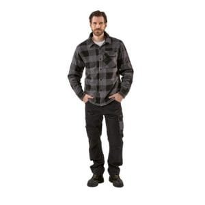 Parkside Men's Fleece Checkered Plaid Overshirt