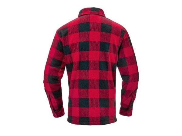 Parkside Men's Fleece Checkered Plaid Overshirt