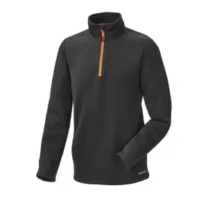 Parkside Mens Black Performance Quarter-Zip Pullover