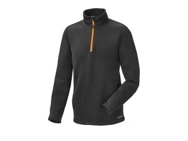 Parkside Mens Black Performance Quarter-Zip Pullover