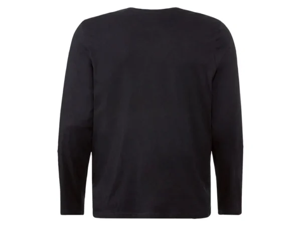 Mens Cotton Long Sleeve Shirt – Black (Size L)