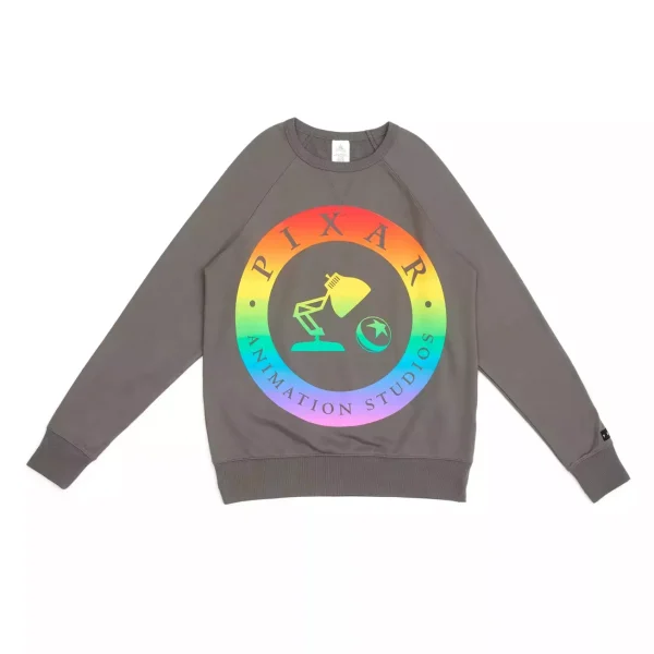 Pixar Animation Studios Rainbow Logo Crewneck Sweatshirt