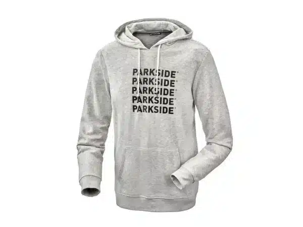 Parkside Mens Pullover Hoodie – Grey (Size 44-46)