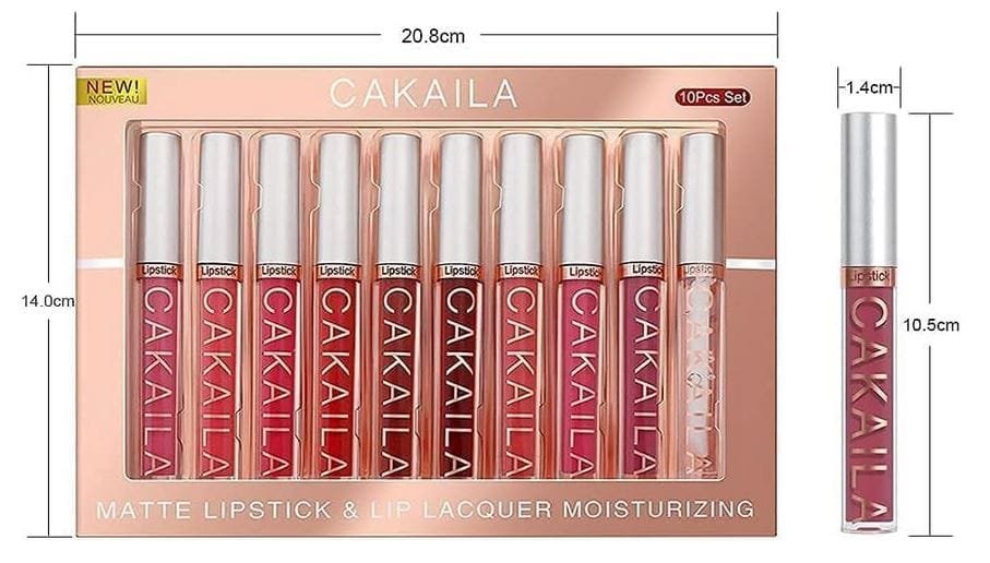 FAEYLI MAKEUP 9Pcs Matte Liquid Lipstick+1Pcs Lip Plumper Makeup Set Kit,women 24 hour stay waterproof long lasting lip gloss (A-Set 9+1 Colors 02)