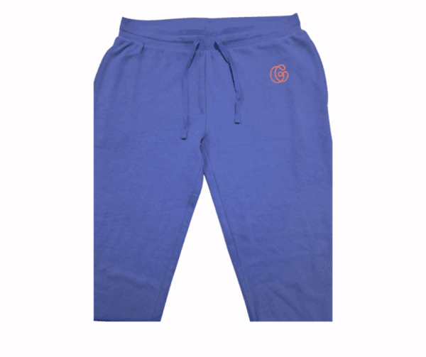 Premium Blue Jogger Pants with Logo and Adjustable Waist