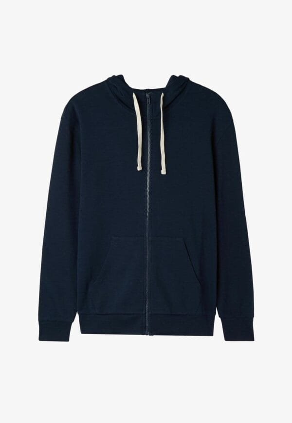 Men's Classic Navy Zip-Up Hoodie