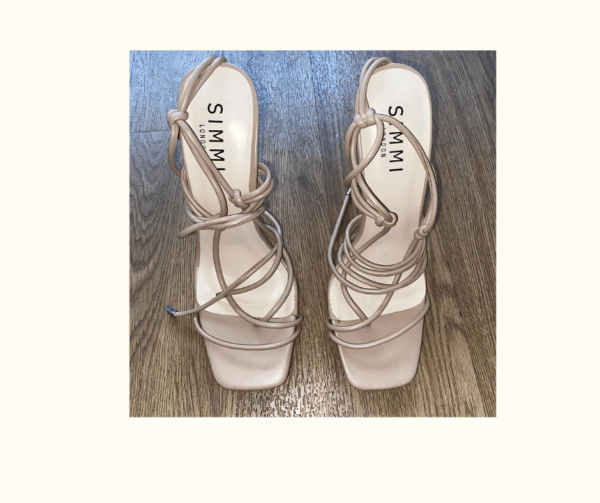 Simmi London Nude Strappy Heeled Sandals