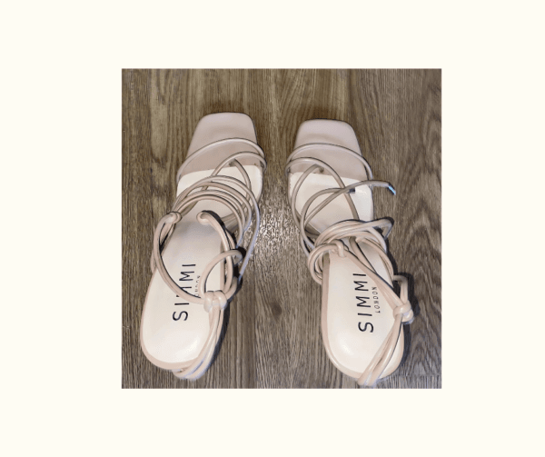Simmi London Nude Strappy Heeled Sandals