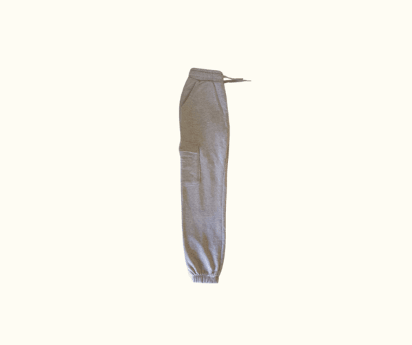 Kids’ Cargo Jogger Pants – Light Grey