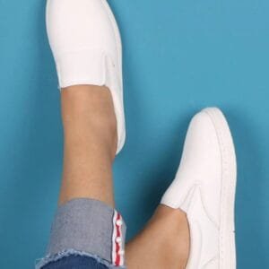 Classic White Slip-On Sneakers