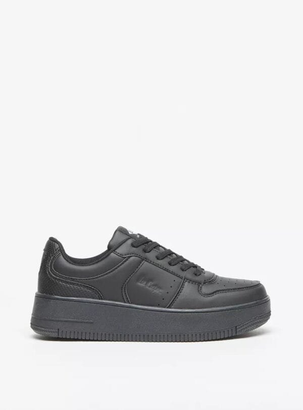 Lee Cooper Men's Black Sneakers – Casual Lace-Up Sports Shoes