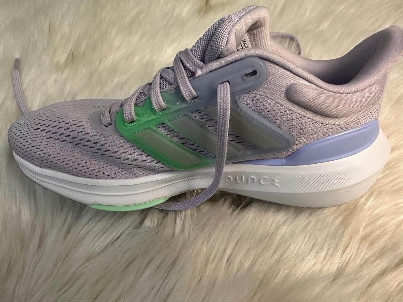 Adidas Bounce Women’s Running Sneakers – Lavender & Mint