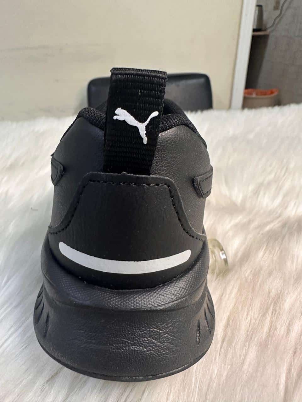 Black Velcro Strap Athletic Sneakers