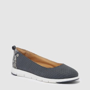Hush Puppies Women's Navy Blue Textured Ballet Sneakers – Size 38