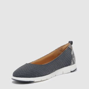 Hush Puppies Women's Navy Blue Textured Ballet Sneakers – Size 38