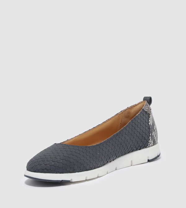 Hush Puppies Women's Navy Blue Textured Ballet Sneakers – Size 38
