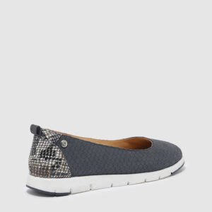 Hush Puppies Women's Navy Blue Textured Ballet Sneakers – Size 38