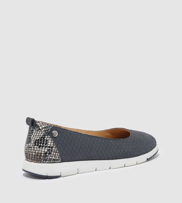 Hush Puppies Women's Navy Blue Textured Ballet Sneakers – Size 38