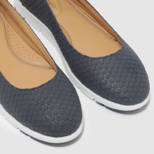 Hush Puppies Women's Navy Blue Textured Ballet Sneakers – Size 38