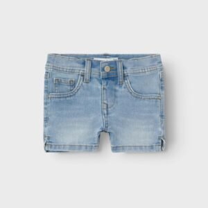 Cuddles Baby Denim Shorts – Light Blue (Size 74)