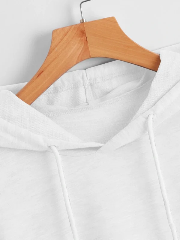 SHEIN White Sleeveless Hoodie Top – Size L