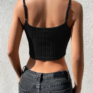 SHEIN Ribbed Cami Tank Top – Size L