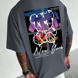MANFINITY New York Sunset Graphic T‑Shirt – Men’s Size S