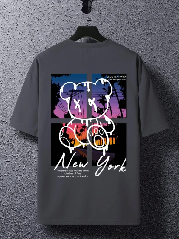 MANFINITY New York Sunset Graphic T‑Shirt – Men’s Size S
