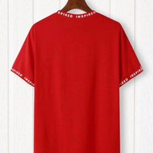 SHEIN Red 'Inspired' Crewneck Graphic T-Shirt – Men’s Size M