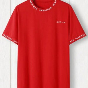 SHEIN Red 'Inspired' Crewneck Graphic T-Shirt – Men’s Size M