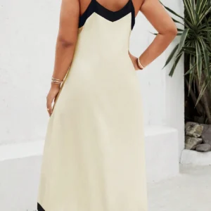 SHEIN Two-Tone Sleeveless Maxi Dress – Size L