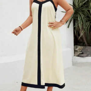 SHEIN Two-Tone Sleeveless Maxi Dress – Size L