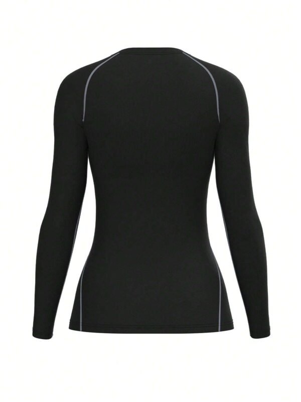 SHEIN Men's Black Long Sleeve Compression Base Layer Shirt – Size S