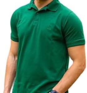 Defacto Basics Green Polo Shirt – Size S