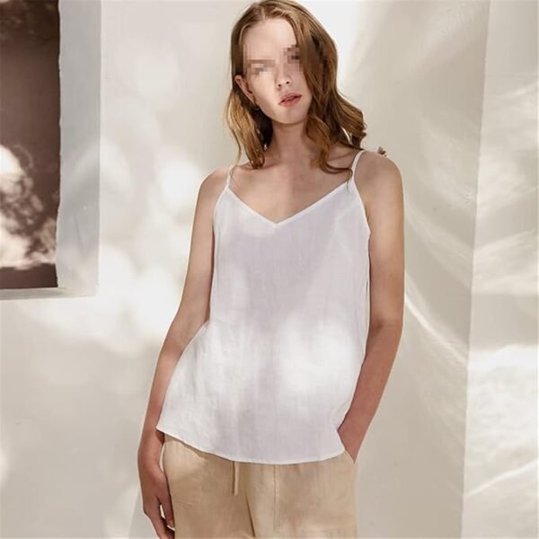 Women's Classic White Blouse Size L