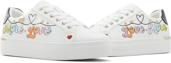 ALDO “More Love” White Leather Sneakers – Women’s Size 39